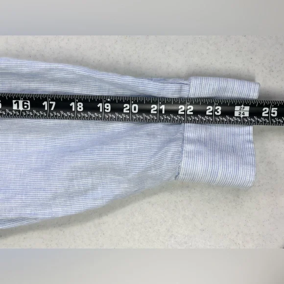 Vineyard Vines Men’s Classic Fit Tucker Shirt. 100% Linen. Blue. Large - Picture 7 of 11